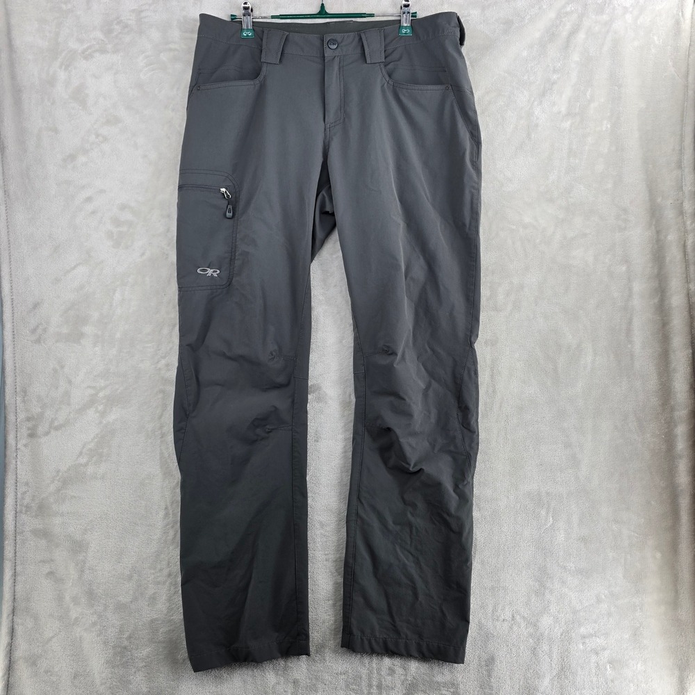 Outdoor Research Womens Voodoo‎ Pants Gray Hiking Travel Lightweight Size 12